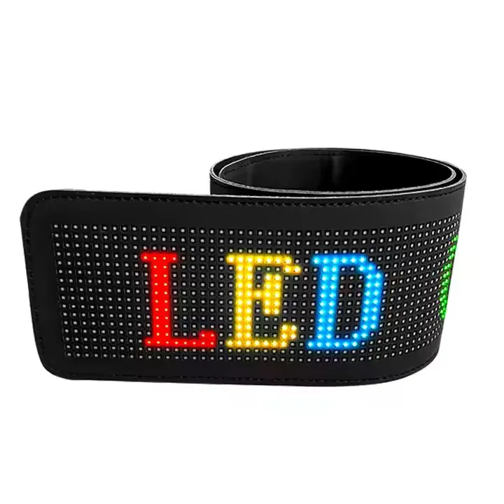 APP Control Flexible Led Screen | LED sign board Animation RGB LED Display Panel for Car, Shop Etc