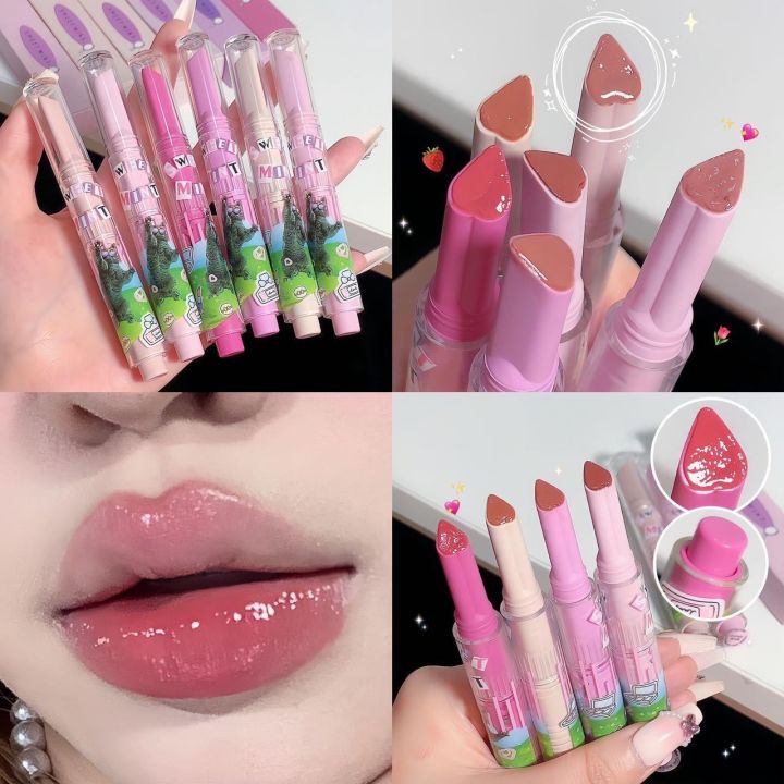 【Storewide Sale】 SWEET MINT Beauty Solid Lip Gloss Watery Lipstick Moisturizing High Gloss Lipstick