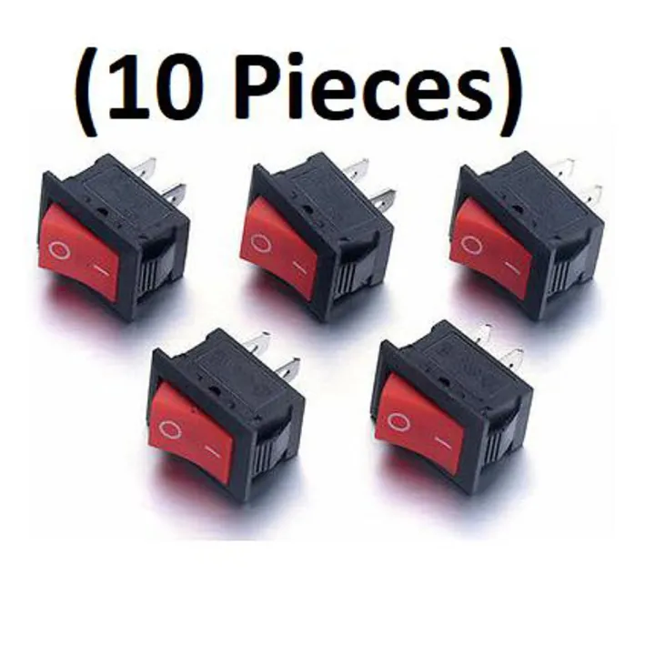 10 Pieces- Rocker Switch On Off Button Arduino