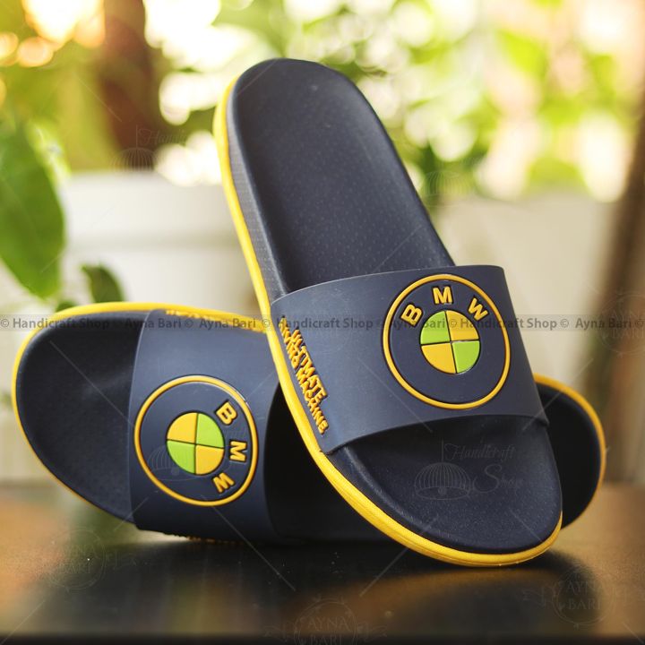 Slides for Boys | B M W   | Slides for man | Man Shoes slipper Sandal | Handicraft Shop