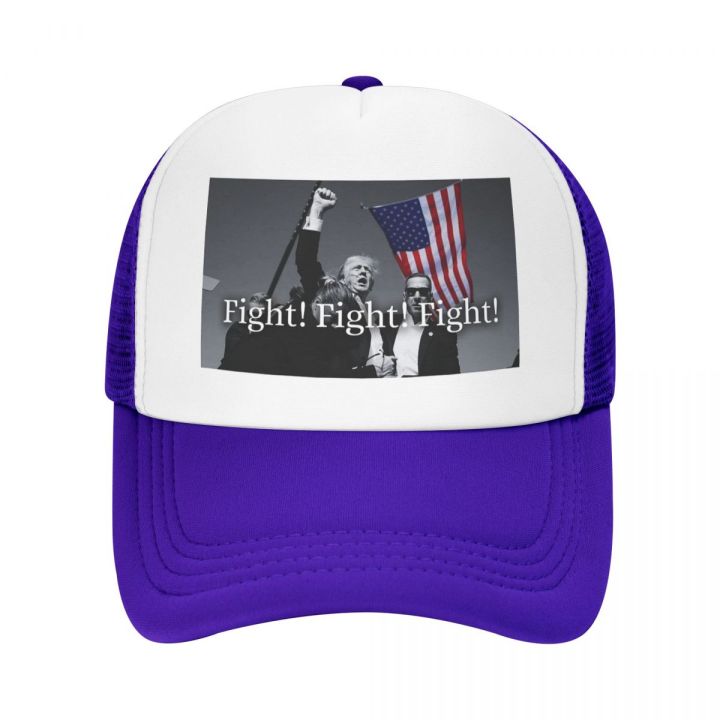 Fight%20Trump%20Rally%20Shooting%20Foam%20Trucker%20Men%20Women%20Breathable%20Cooling%20Mesh%20Golf%20Cap%20Leisure%20Sun%20Hat%20Adjustbale%20-%20Image%207