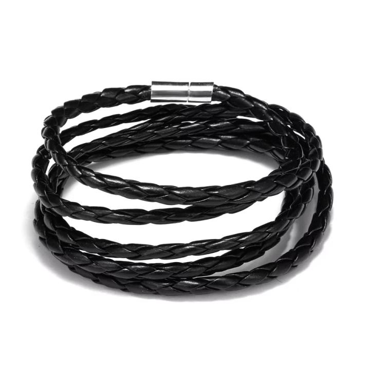 Bracelet%20Leather%20Wristband%20Interlaced%20Cuff%20Bangle%203%20Wrap%20Around%20Rope%20Bracelet%20-%20Image%203