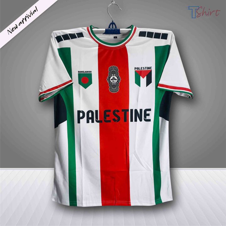 Palestine Short Sleeve Football Jersey Fom Men - Half Sleeve Jersey - Palestine Jersey 2026