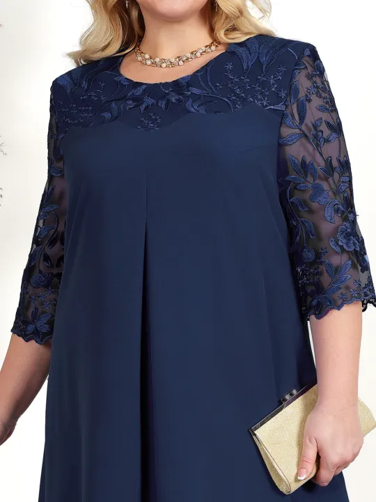 Plus%20Size%20Summer%20Dress%202023%20Elegant%20Embroidery%20Chiffon%20Prom%20Formal%20Party%20Dresses%20for%20Chubby%20Women%20Loose%20Ladies%20Church%20Dress%20-%20Image%205