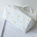Mesh Daisy Double Layer Canvas Shoulder Bag Korean Ins Lace Small Square Bag Layor. 