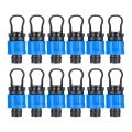JAERBEE 12 Pcs Drip Irrigation Tubing End Cap Plug 1/2 Inch Universal End Cap Fitting, Compatible with 16-17mm Drip Tape Tubing. 