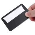 Credit Card Size Lighted 3X Magnifier Bundle Includes 4 Magnifiers, Each Magnifier for Reading Has 3X Lens. 
