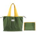 Multipurpose waterproof Large capacity foldable drawstring eco friendly shopping bag tote bag for travel shopping starage 1 pc.