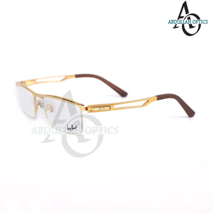 abdullah%20optics%20ray-ban%20of%207837%20C1%20aluminum%20body%20half%20rim%20(golden%20color)%20frame%20prescription%20eyewear%20good%20quality%20product%20(free%20brand%20box)%20-%20Image%203