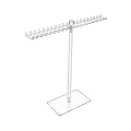 Acrylic Necklace Organizer, Clear Necklace Holder Stand. 