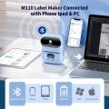 Phomemo M110 Label Makers Barcode Label Printer Bluetooth Portable Thermal Printer for Small Business Address Logo Clothing minghao. 