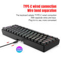 L500 Wired/Wireless Connection Gaming Keyboard 61 Keys Compact Computer Keyboard Type C Connection Mechanical Keyboard With Dynamic RGB Backlight Keyboard For PC Laptop Gamer.