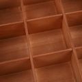 Wooden 9 Grids Tea Box Tea Bags Container Storage Box Square Gift Box Case Transparent Top Lid Jewelry Storage Box. 