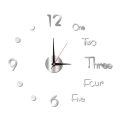 Luxury Decor 3D Wall Clock Sticker DIY Mirror Clock Brief Living Room Decor Modern Design Silent Acrylic Big Watch by Doob Cart.