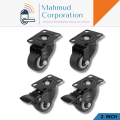 Trolley's Wheel(2"),set=4ps wheels(2ps break nd 2ps without brea)-MHN.