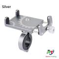 New Update Product Universal CNC Mobile Phone holder for Motorcycle, Bicycle-  Silver. 