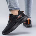 Men's Sports Shoes 20223 Autumn Lightweight Sneaker Adhesive Leather Surface Men's Running Shoes Trendy Contrast Color Men's Shoes.