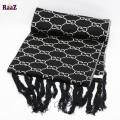 Black And White Woolen Scarf, Soft Muffler Stylish Fashion Scarf For Men And Women.