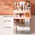 4 Tier Transparent Drawer Makeup Organizer Cosmetic Jewelry Desktop Organizer Plastic Makeup Storage Box Brush Lipstick Holder. 