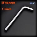 Harden 1.5mm Allen Wrench Hex Key Spanner With Long Hex Key Allen Key L Type Wrench Cr-V. 