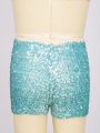 Big Girls Sequin Dance Shorts Kids Boys Shiny Shorts Birthday Gift Party Fashion Outfit Girls Toddler Sequin Pants Costume.