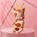 Cartoon Sleeping Baby Doll Keychain Accessories Car Toy Gifts Decor Rabbit.