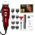 WALUX Professional AC220-240V Hair Clipper 10W Powerful Hair Trimmer Home Man Shaver 2M Cable Hair Cutting Machine 8 Guard Combs. 