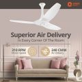 Orient Electric Aeroquiet Premium BLDC Ceiling Fan 1200MM / 48" | 100% Copper Motor | High Air Delivery | Decorative Fan (White).