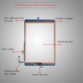 New For iPad 9.7 (2018 Version) 6 6th Gen A1893 A1954 Touch Screen Digitizer Glass With Home Button +Tools+Tempered Glass.