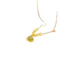 An Yuan Hetian Jade Necklace for Women Simple, Fresh, Fashionable, Versatile and High-end Douyin Style Clavicle Chain with Bestie Style.