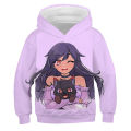 Kids Game Aphmau Hoodies Kawaii Girls Anime Sweatshirts Tops Children Cartoon 3D Hoodie Pullover Sweatshirt Spring Boys Outwear.