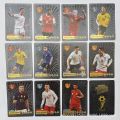 55Pc World Football Stars Black Waterproof Plastic Cards - 55 Pieces Black FIFA Card. 