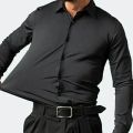 Menext Luxury Black China Lycra Stich shirt casual / formal shirt for men. 
