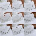 SLBABY Silver Three-Pair Combo Set Stud Earrings Women's 925 Silver Pin Korean Version New Exquisite and Versatile Earrings. 