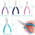 4 Pcs Jewelry Making Tools Kit with Needle Nose Pliers for Crafts. 