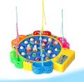24pcs Electric Musical Rotating Fishing Toy Children Board Play Fish Game Magnetic Fish Outdoor Sports Educational Toys For Boys Girls.
