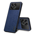 For Xiaomi Poco X6 case Wood Texture Canvas Hrad Shockproof Back Cover For Xiaomi Poco X6 Pro Back cover Phone Cases.