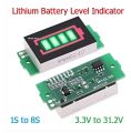 1S - 4S-8S Single 3V-32V Lithium Battery Capacity Indicator Module 4.2V Blue Display Electric Vehicle Battery Power Tester Li-ion. 