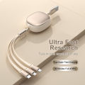 Retractable 3-in-1 Micro USB Type-C Charger Cable Multiple USB Ports Multiple USB Charging Cable Phone Cable Conveniently Portable SJX-034.