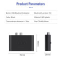 【Worth-Buy】 Kebidu 5.0 Audio RCA 3.5mm AUX Jack Stereo Music Adapter with Mic for Car Speaker.