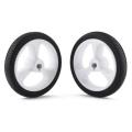 34mm White - ZJ327 D-Axis Tracking Rubber Wheel Pair. 