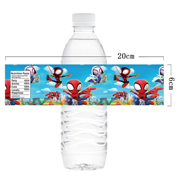10/30%20Pc%20Superhero%20Spiderman%20Water%20Bottle%20Labels%20Avengers%20Theme%20Waterproof%20Stickers%20for%20Kids%20Boys%20Birthday%20Baby%20Shower%20Supplies%20-%20Image%203