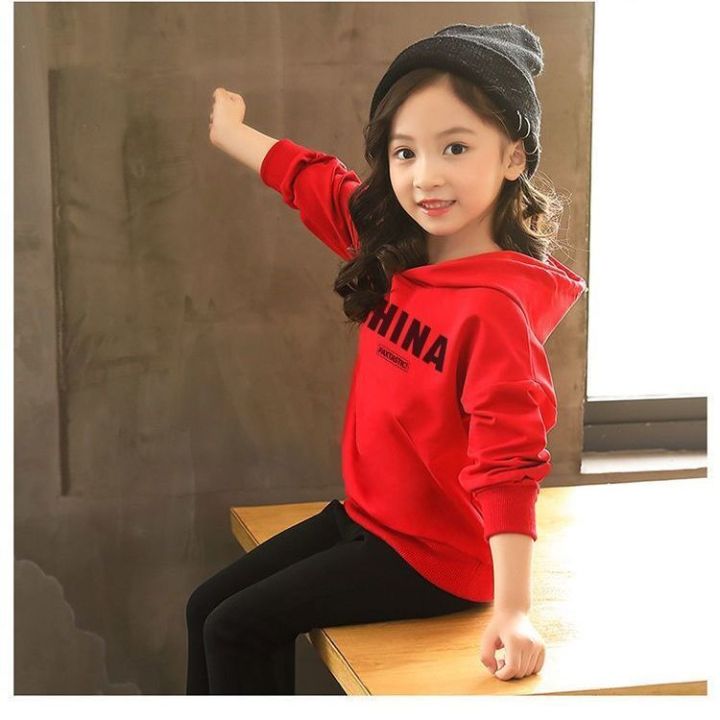Children's%20Clothing%20Girls'%20Sweater%20Thin%20Loose%20Western%20Style%20Top%20Toddler%20Children%20Teens2022New%20Children's%20Hooded%20Jacket%20Spring%20and%20Autumn%20-%20Image%204
