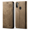 For Samsung A11 Retro Style Magnet Flip Leather Protective Case with Stand Card Slots Casing.