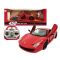 Rc Rechargeable Car Jack Royal 2.4Ghz Radio Control Ferrari 458 Super Car (Big Size) (Red).