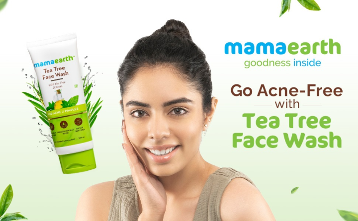 Mamaearth Tea Tree Face wash For Acne & Pimples 100mL By NS Glamour Mart
