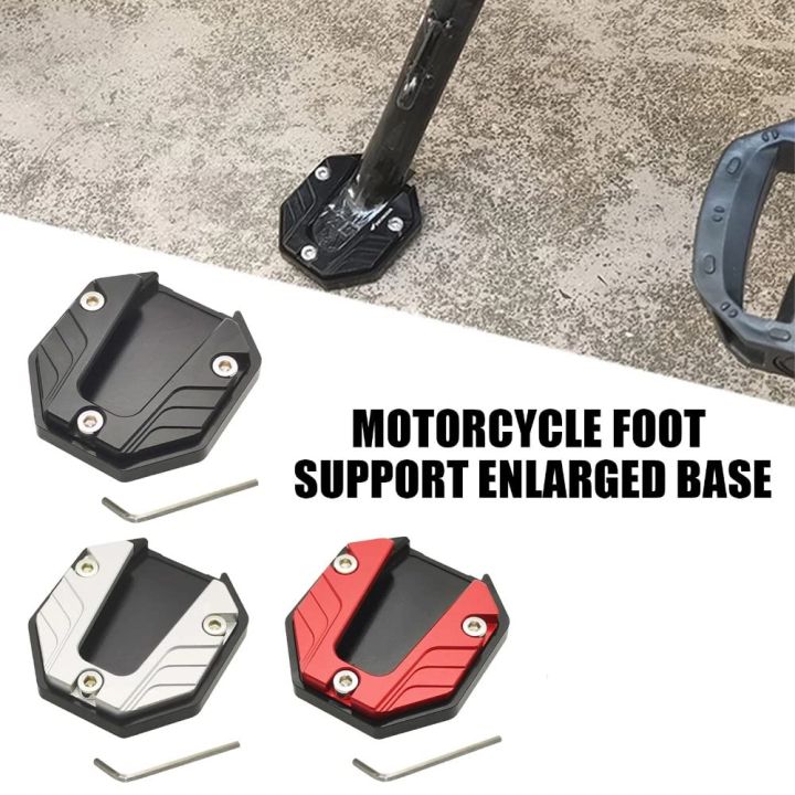Motorcycle%20Bike%20Kickstand%20Pad%20Support%20Side%20Stand%20Extender%20Foot%20Side%20Stand%20Extension%20Foot%20Pad%20Support%20Plate%20Anti-Skid%20Enlarged%20Base%20Motorbike%20Accessories%20-%20Image%204