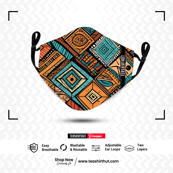 Exclusive Teashirthut Design Edition Premium Fashion Facemask Titanium