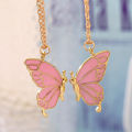 Trendy 2 Pcs/set Butterfly Necklace for Couple Gift - Butterfly Pendant Card Necklaces for Girls Simple Stylish - Chain Necklace for Women New Collection - Gifts for Best Friend. 