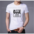 Expensive High Quality Low price Twain CVC Half Sleeve t-shirt for men.